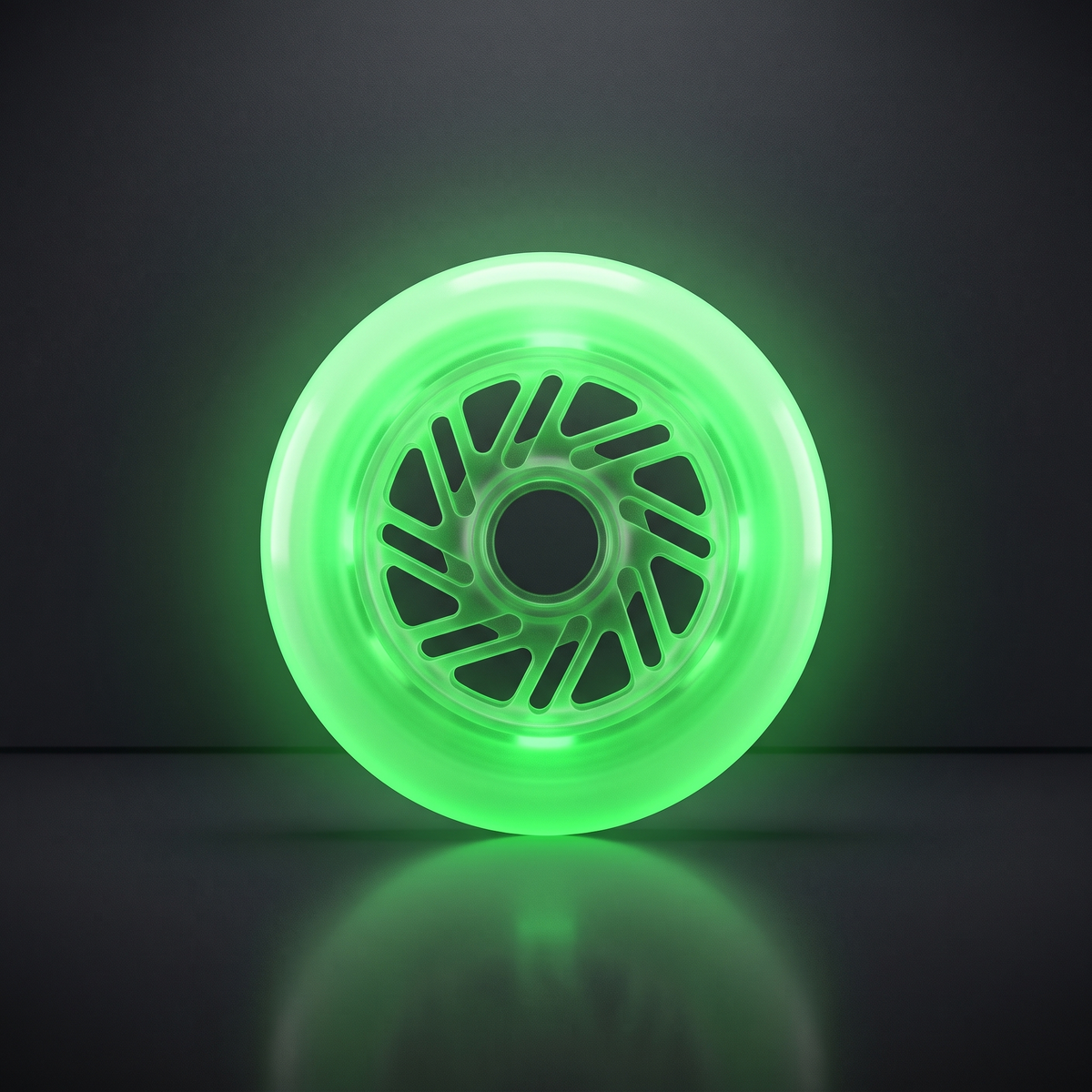 Rueda LED GlowRush color Verde