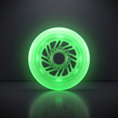 Rueda LED GlowRush color Verde